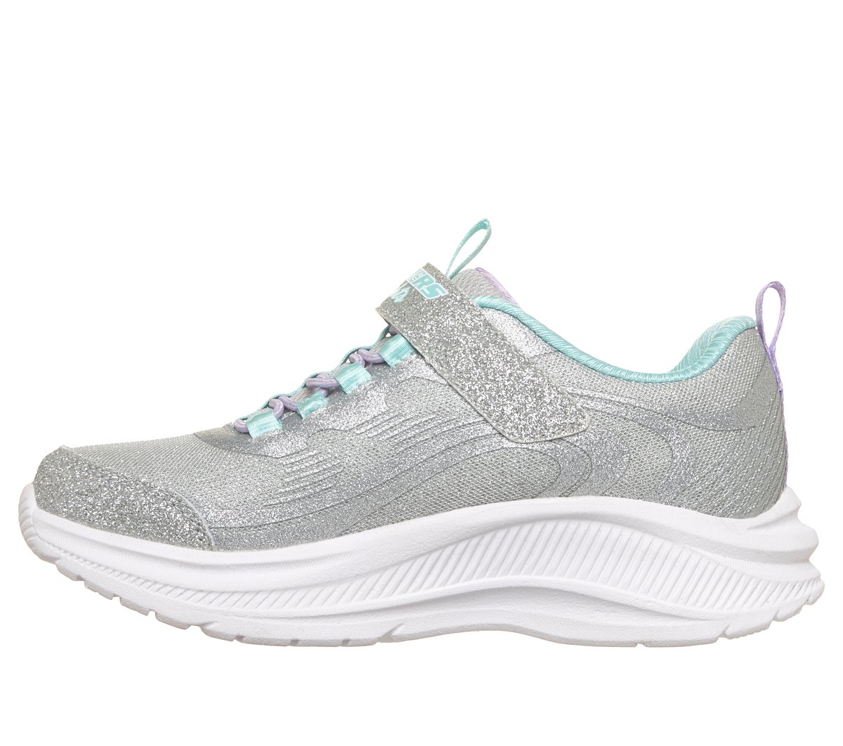 Skechers S-Lights: Rainbow Cruisers - Glitzy Glow Chaussures Moyen Width en Argent/Bleu