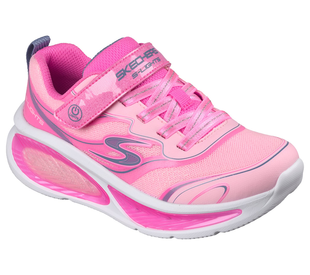 Skechers S-Lights: Cosmic Glow 2.0 Chaussures Moyen Width en Rose