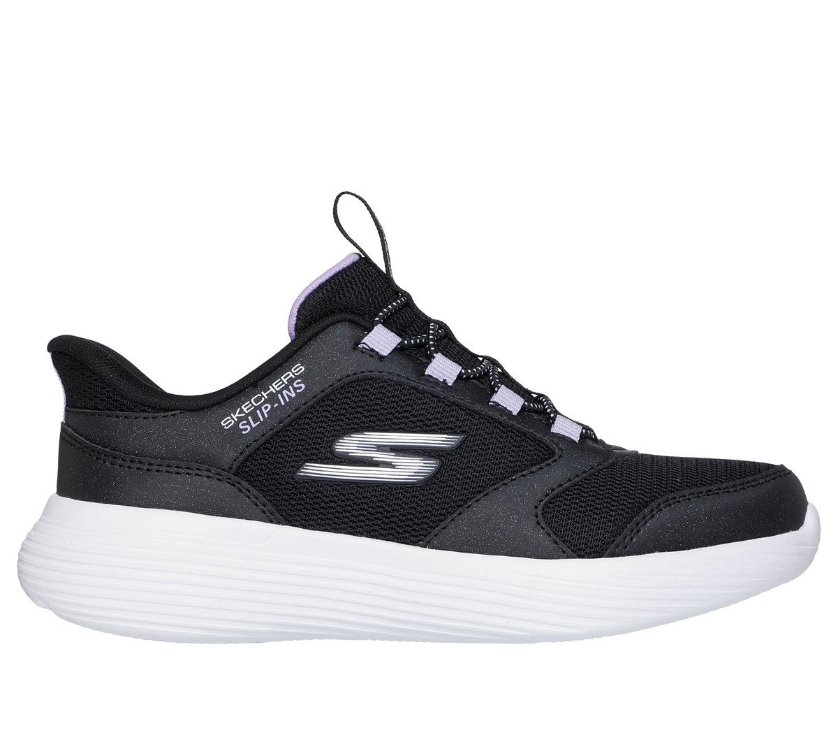 Skechers niña Slip-ins: GO RUN 400 V2 - Tetra Speed en Negro, talla 29