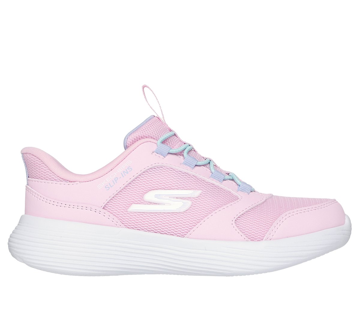 Skechers niña Slip-ins: GO RUN 400 V2 - Tetra Speed en Rosa Claro, talla 33