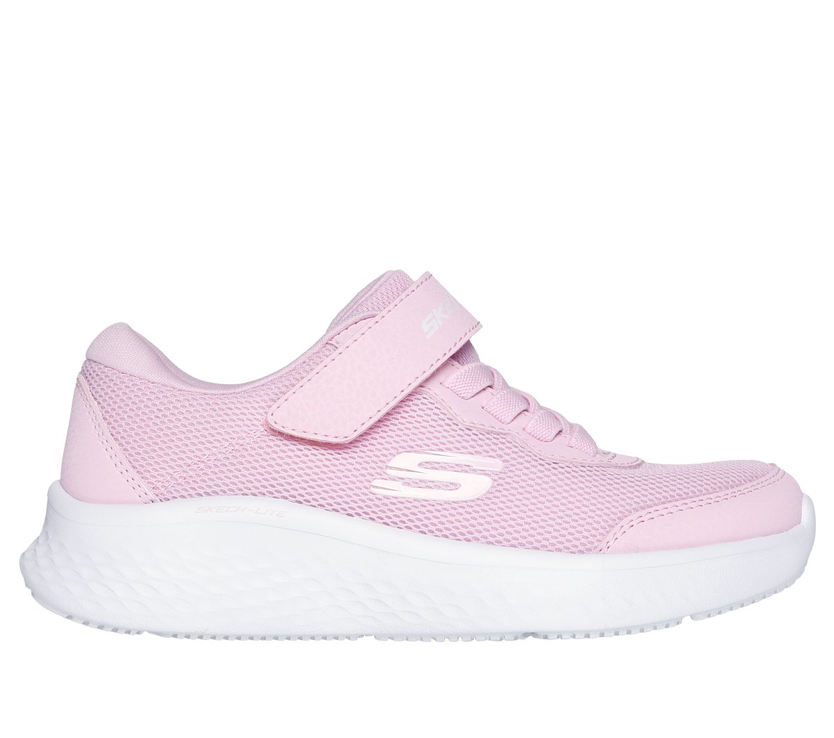 Skechers Girls Light Pink Skech-Lite Pro Sneaker In Size 10 | Textile/Synthetic, Machine Washable