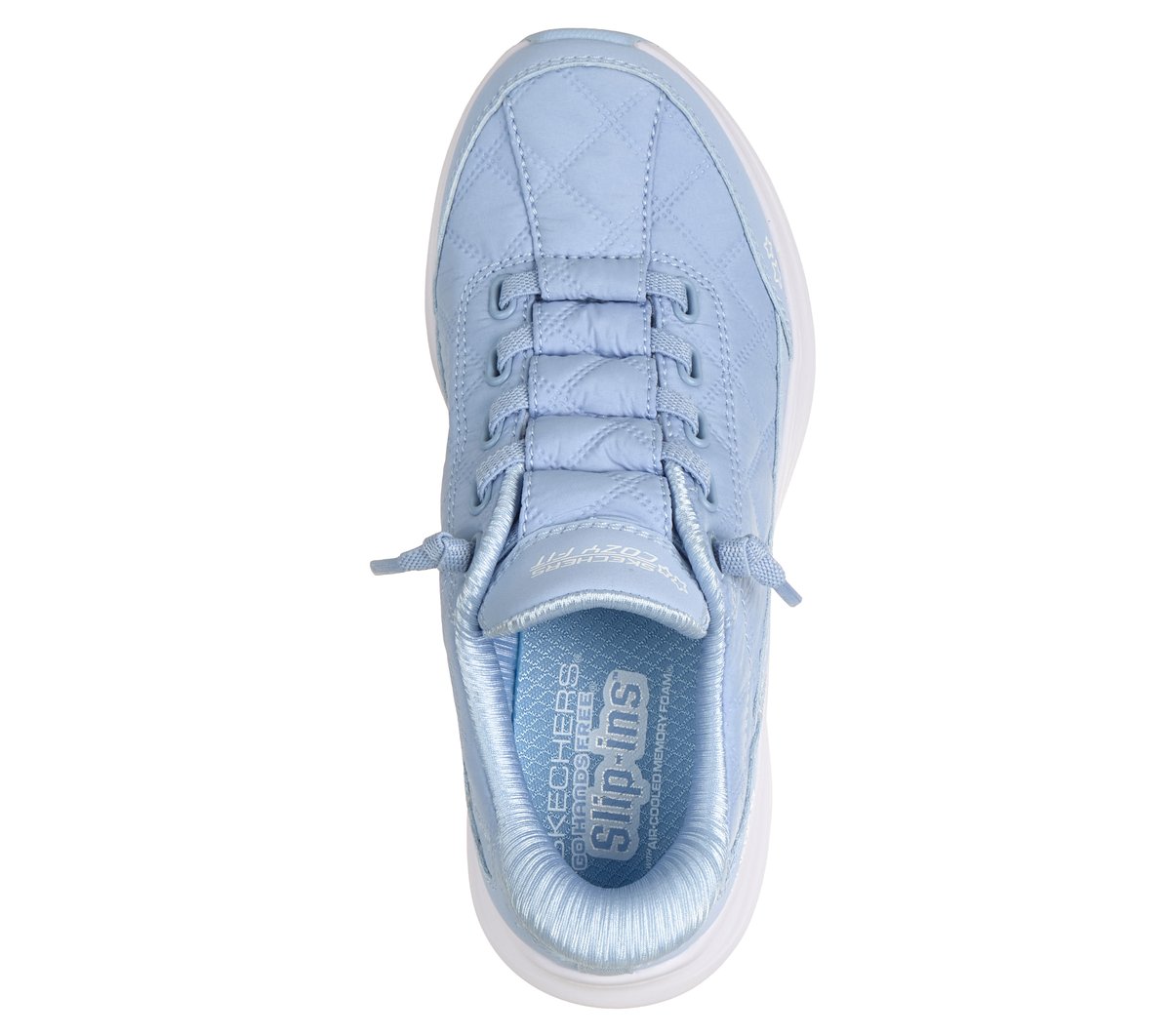 Skechers Slip-ins: Contour Foam - Cozy Fit Chaussures Moyen Width en Bleu Clair, Lavable en machine