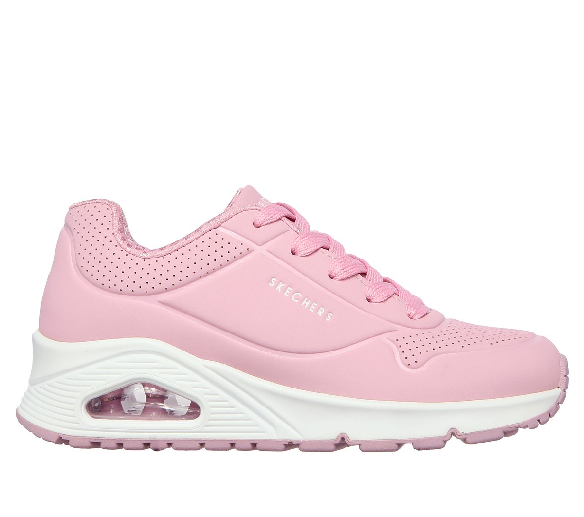 Skechers niña UNO - Stand on Air en Rosa, talla 36