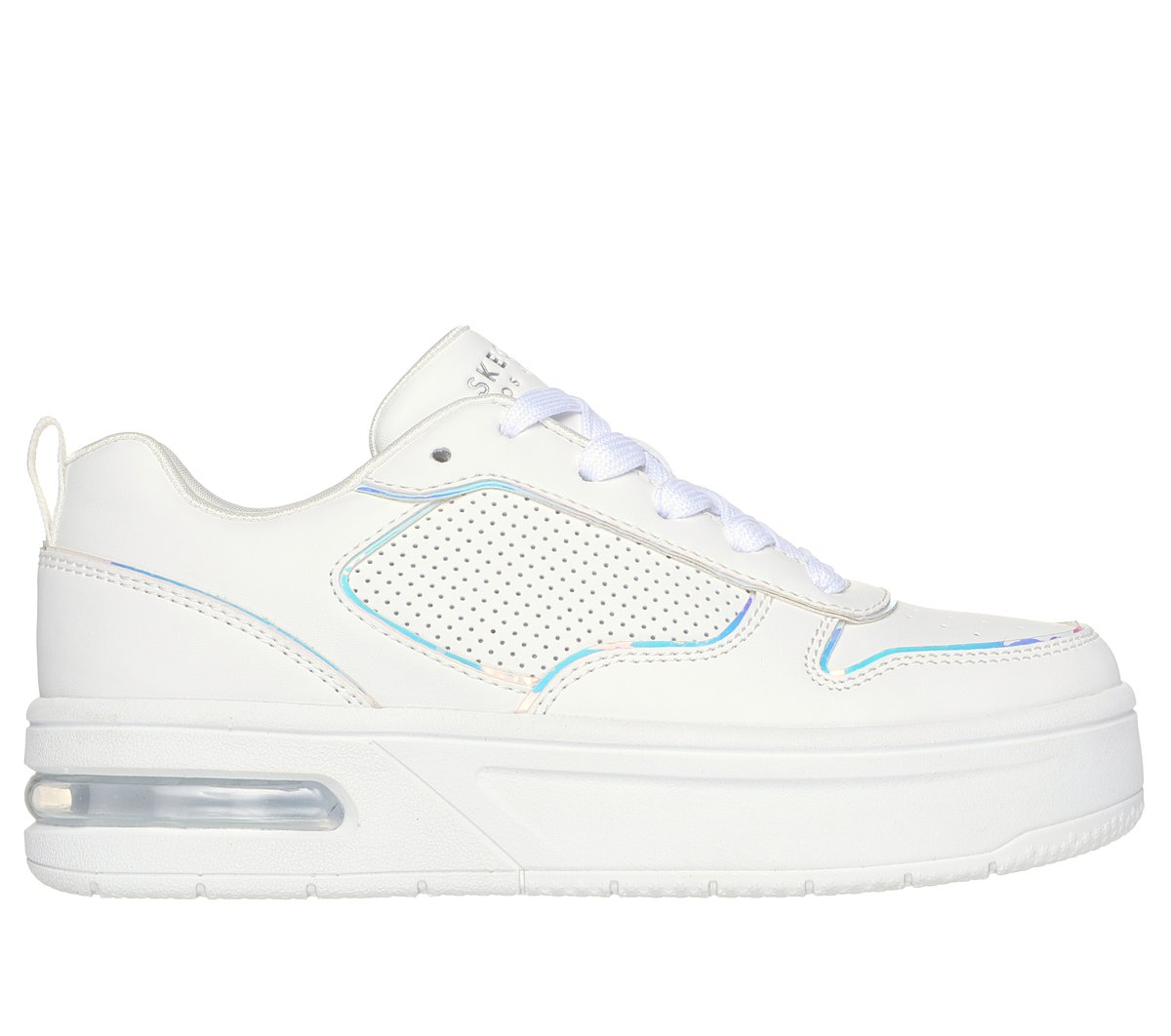 Skechers niña Court Hi-Air en Blanca, talla 36.5