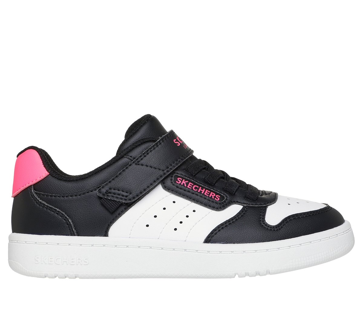 Skechers niña Quick Street - Style Stride en Negro/Rosa, talla 29