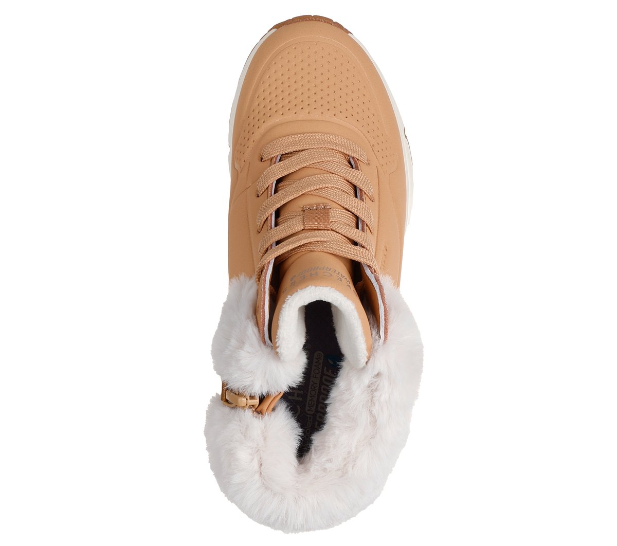 Skechers Bambina Waterproof: Uno Gen1 - Comfurt Kicks Shoes In Nocciola, Taglia 28 - 2