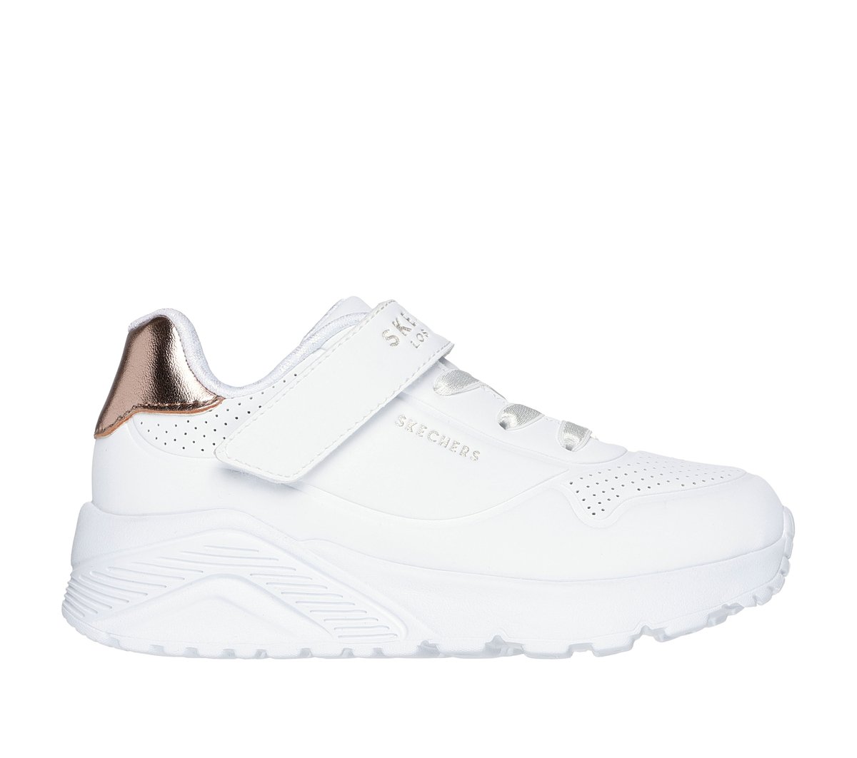 Skechers UNO Lite - Precious Shimmer en Blanca, talla 25