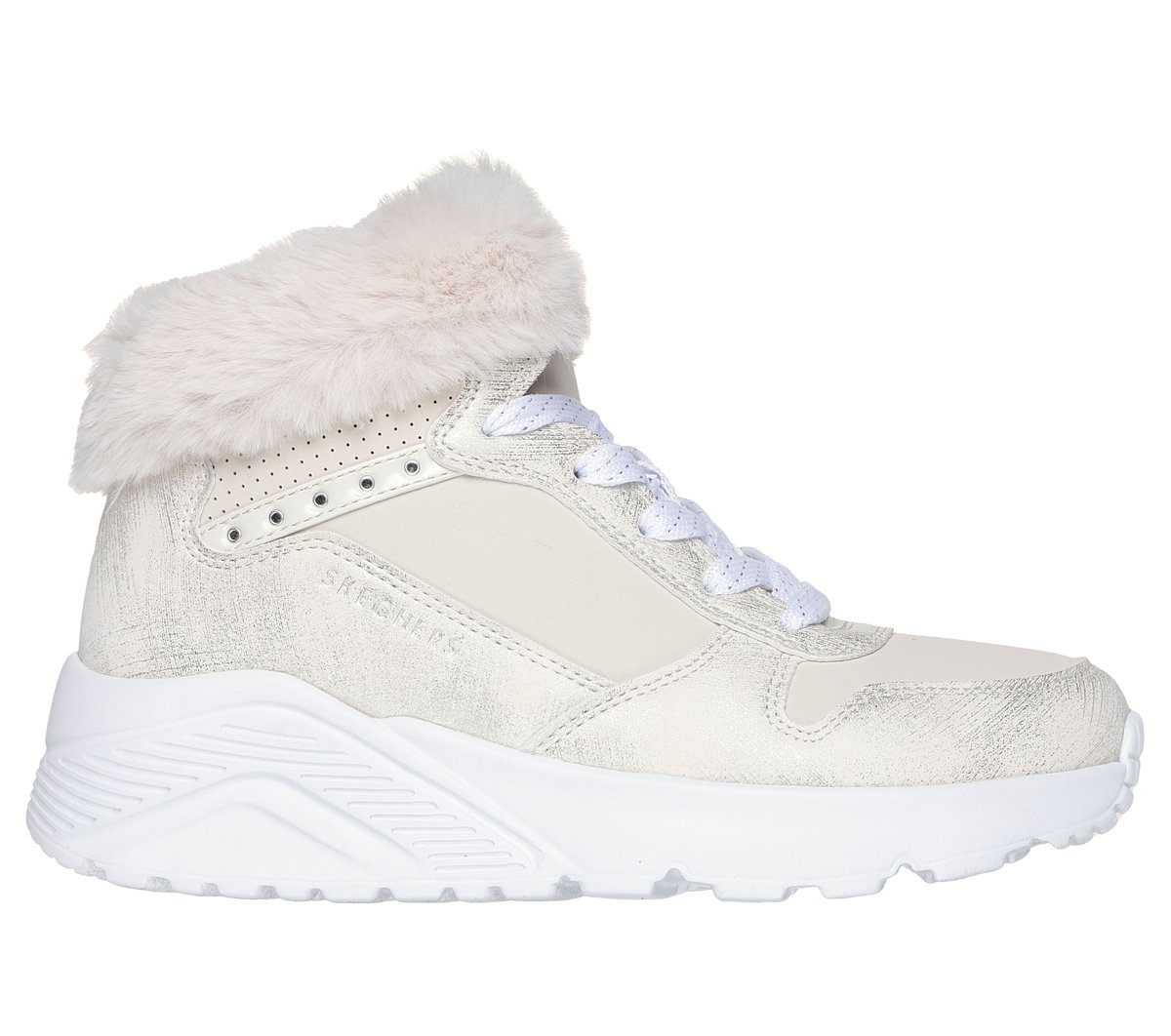 Skechers niña UNO Lite - Comfurt Collar en Natural, talla 32