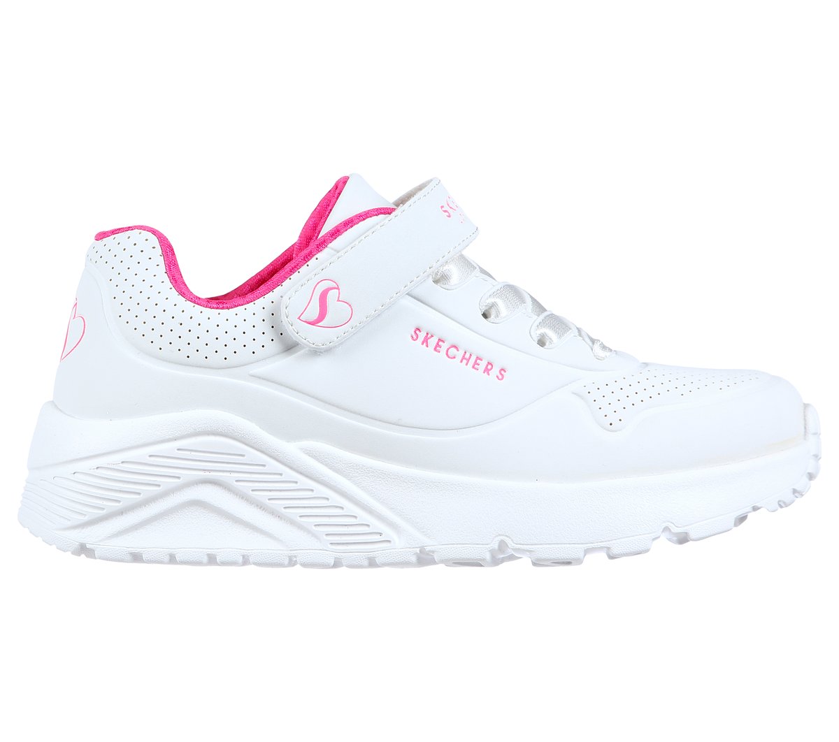 Skechers Uno Lite Chaussures Moyen Width en BlancRose Fluo Pointure 285 50 €
