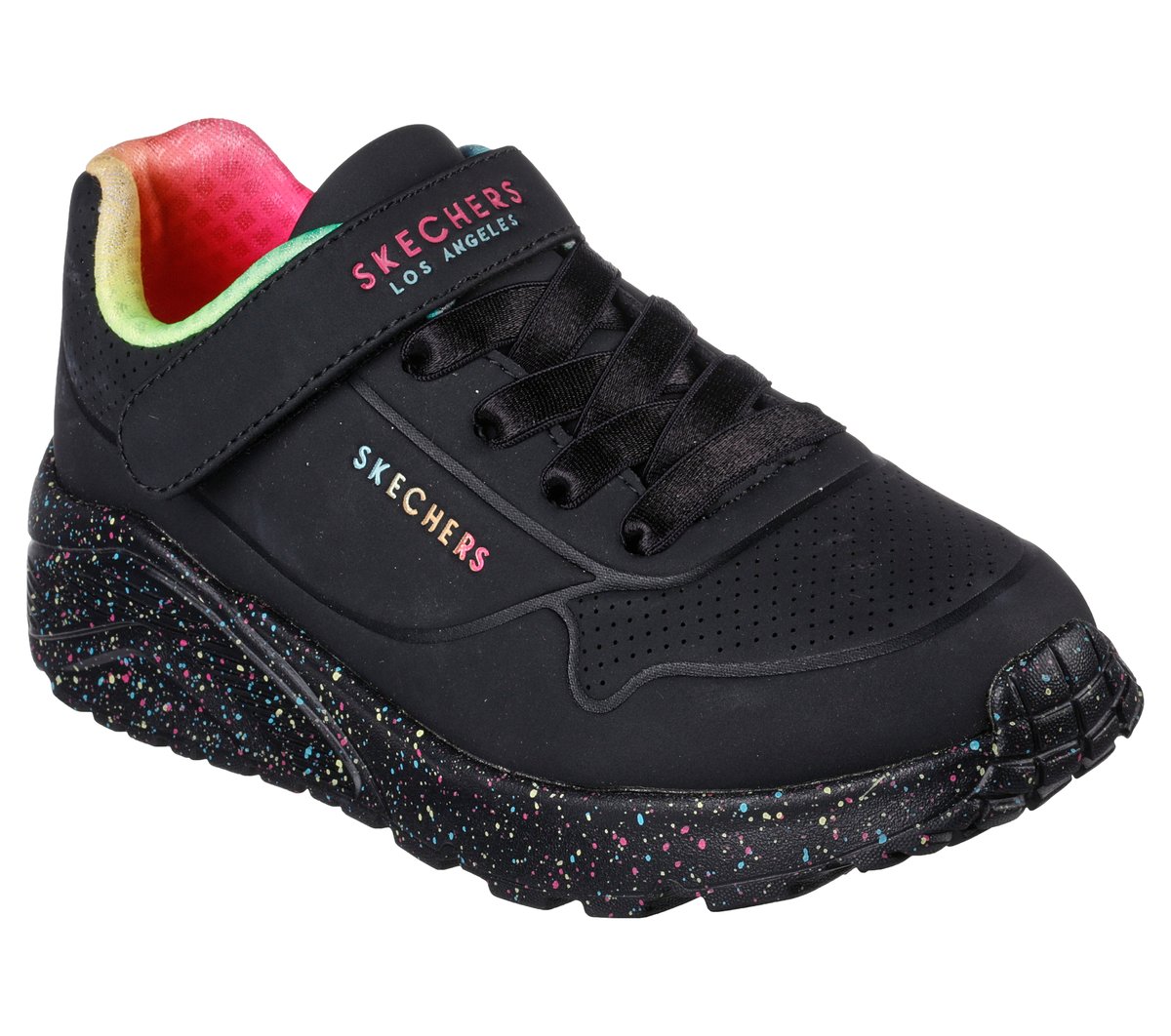 UNO Lite - Rainbow Specks — BLACK / MULTI