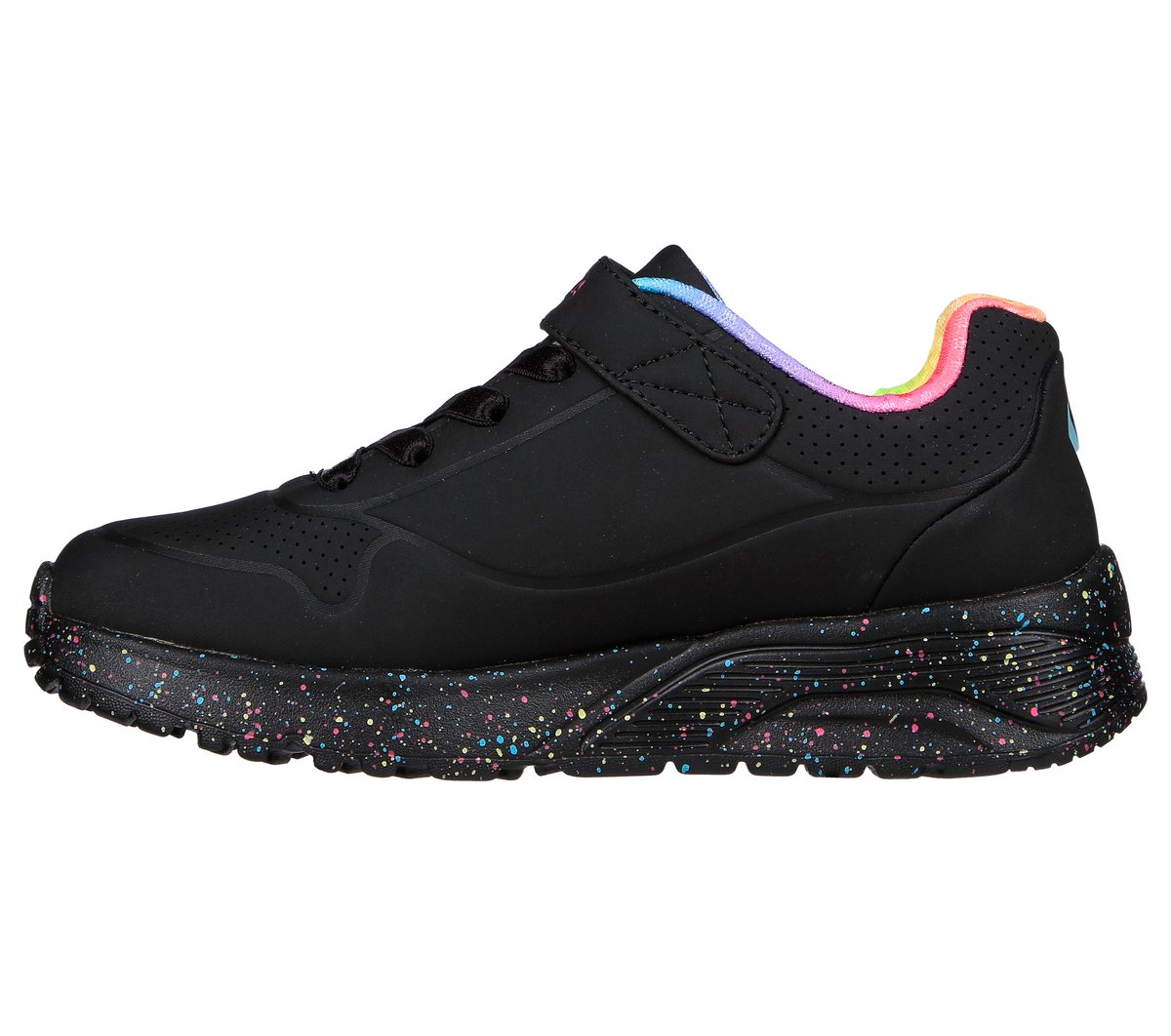 UNO Lite - Rainbow Specks — BLACK / MULTI