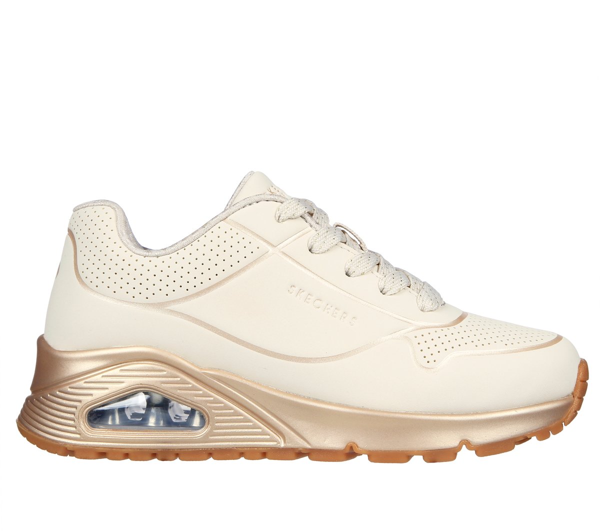 Skechers niña UNO Gen1 - Cool Heels en Natural, talla 32