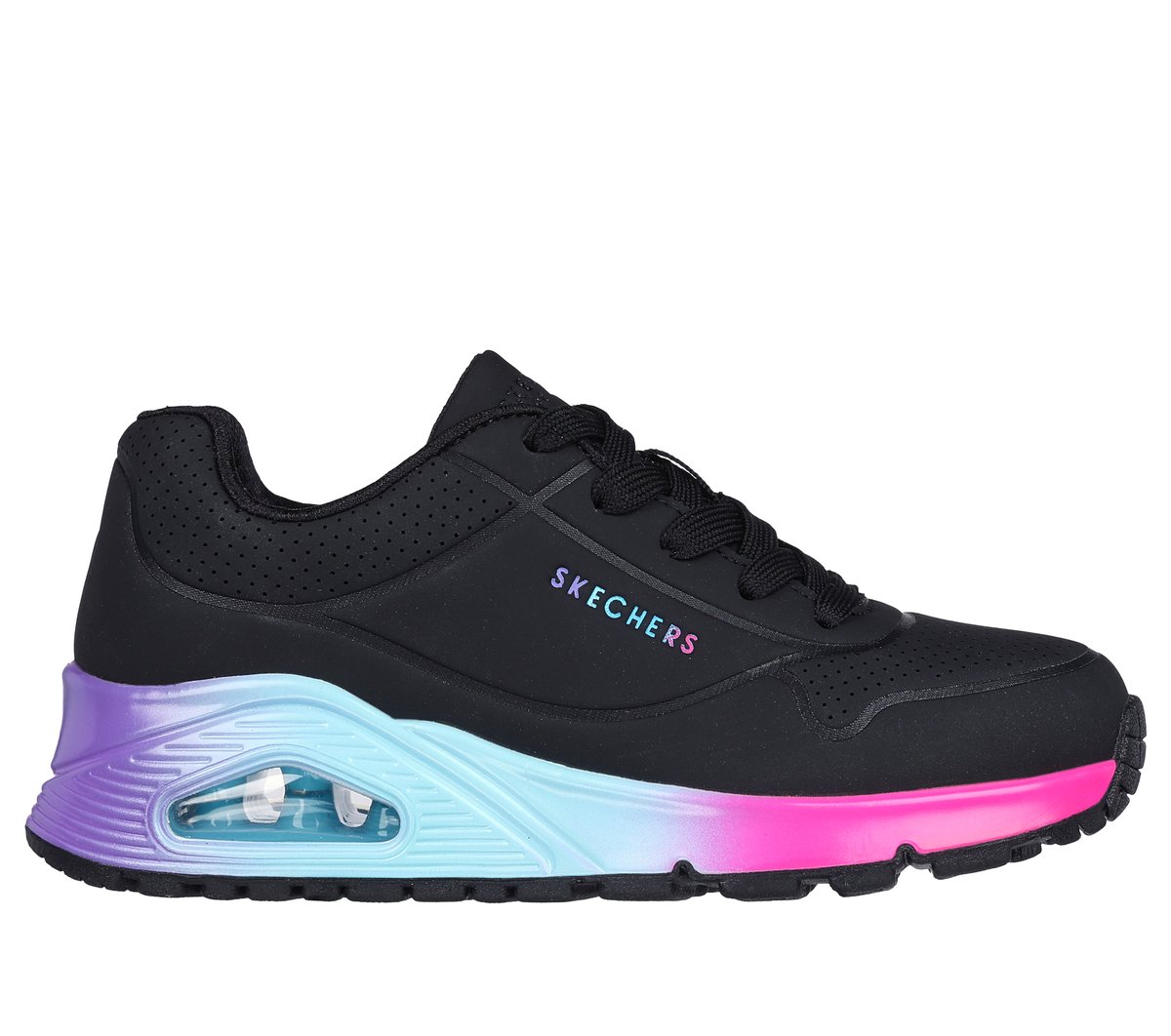Skechers MäDchen Uno Gen1 - Pop Of Ombre Sneaker In Schwarz, GrößE 39.5-image