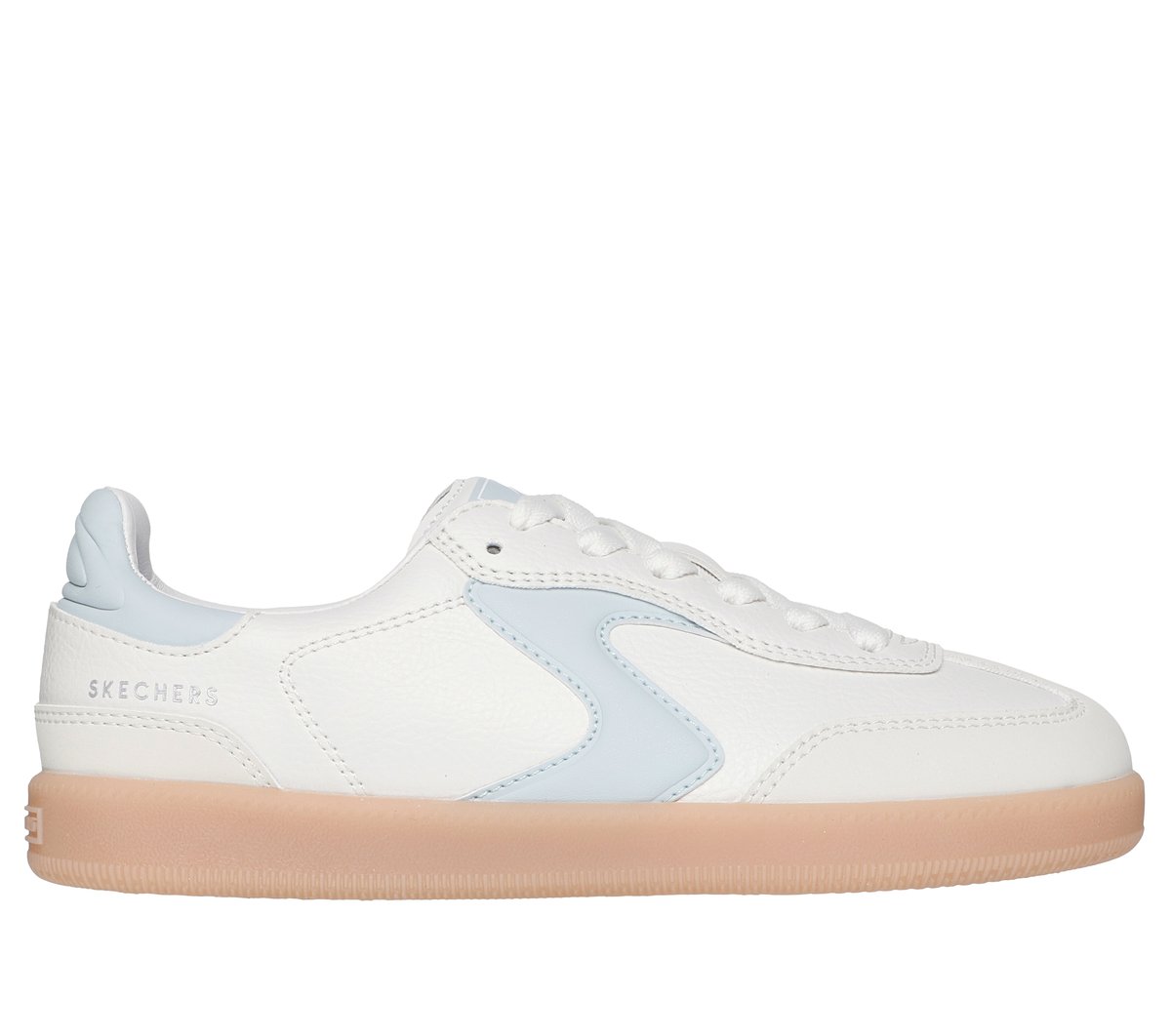 Skechers niña Hotshot - Little Kickoff en Natural/Azul Claro, talla 38