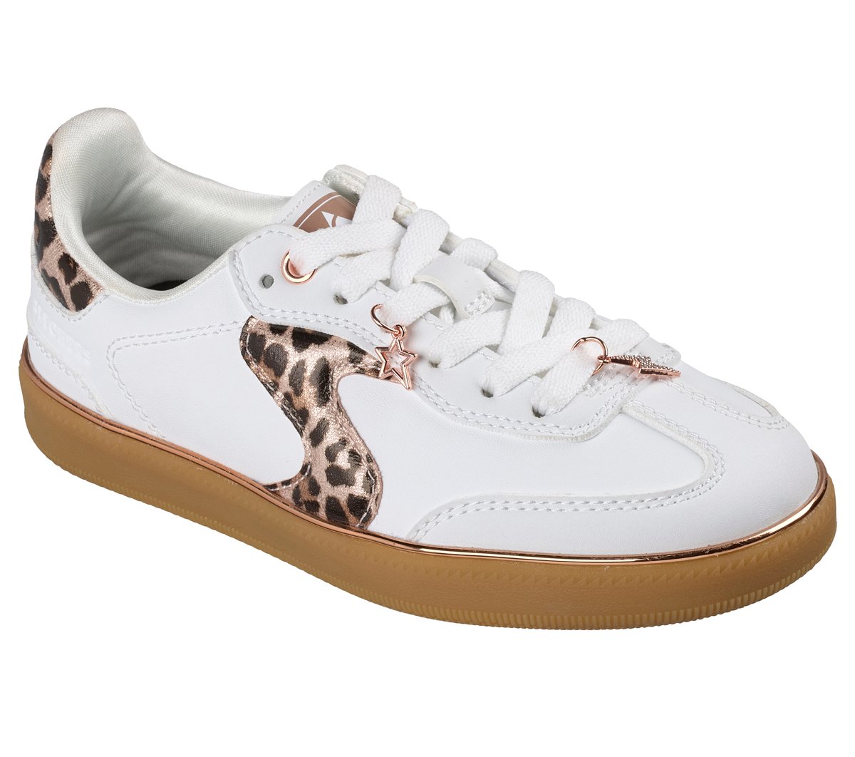 Skechers Hotshot -Leopard Fame Chaussures Moyen Width en Blanc/Guépard