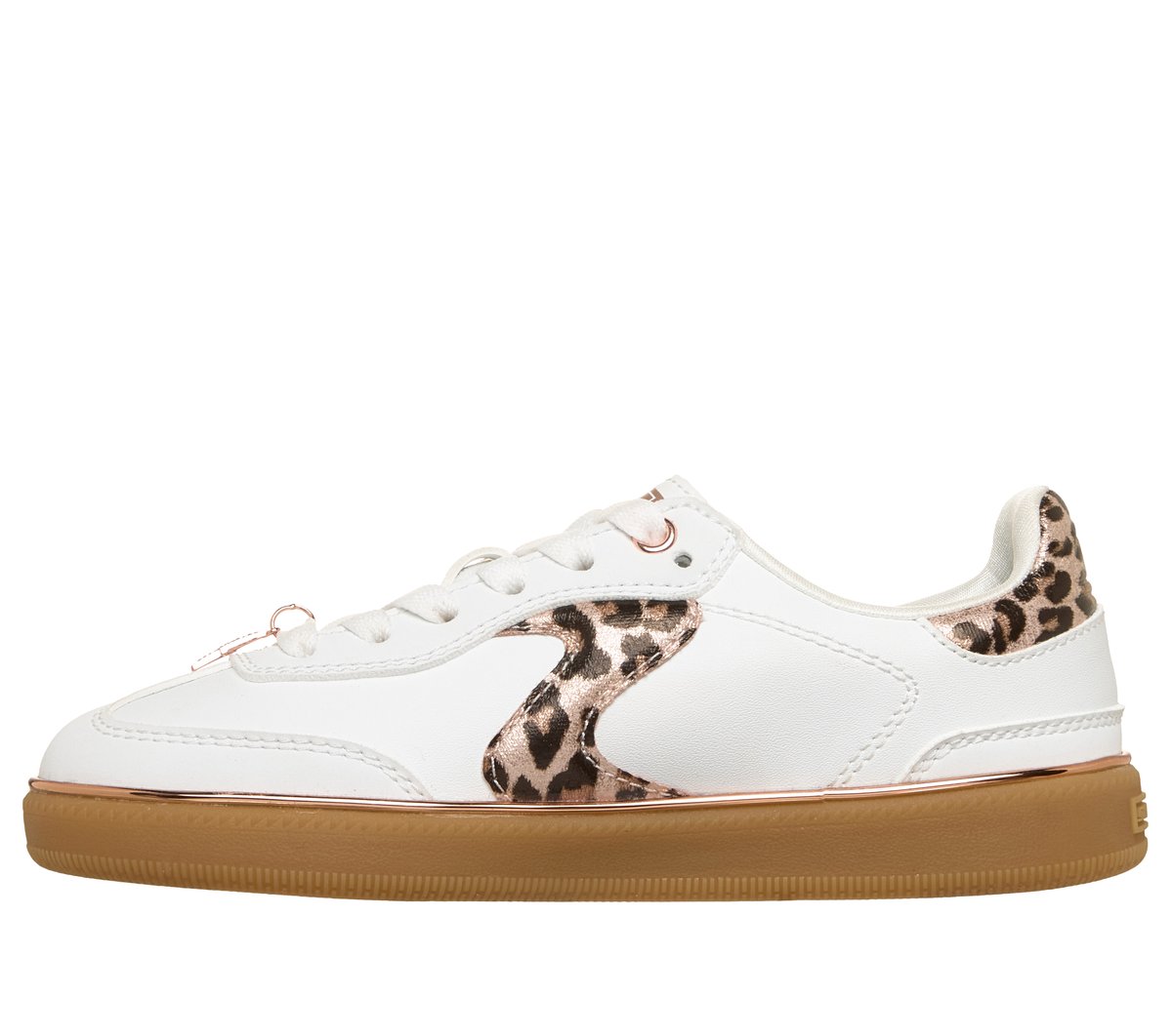 Skechers Hotshot -Leopard Fame Chaussures Moyen Width en Blanc/Guépard