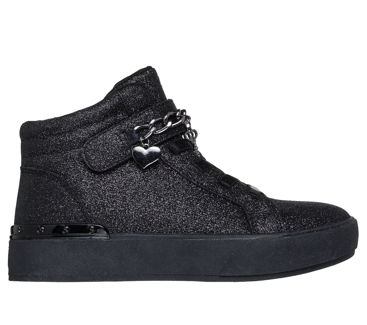 Skechers niña Shoutouts Deluxe - Charming Shimmer en Negro, talla 28.5