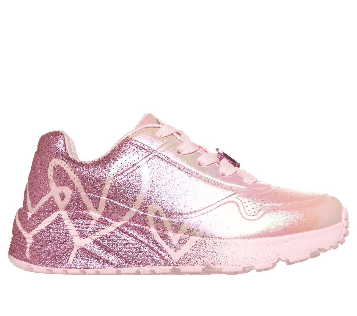 Skechers niña JGoldcrown: UNO Lite - Heartdust Forever en Rosa, talla 30