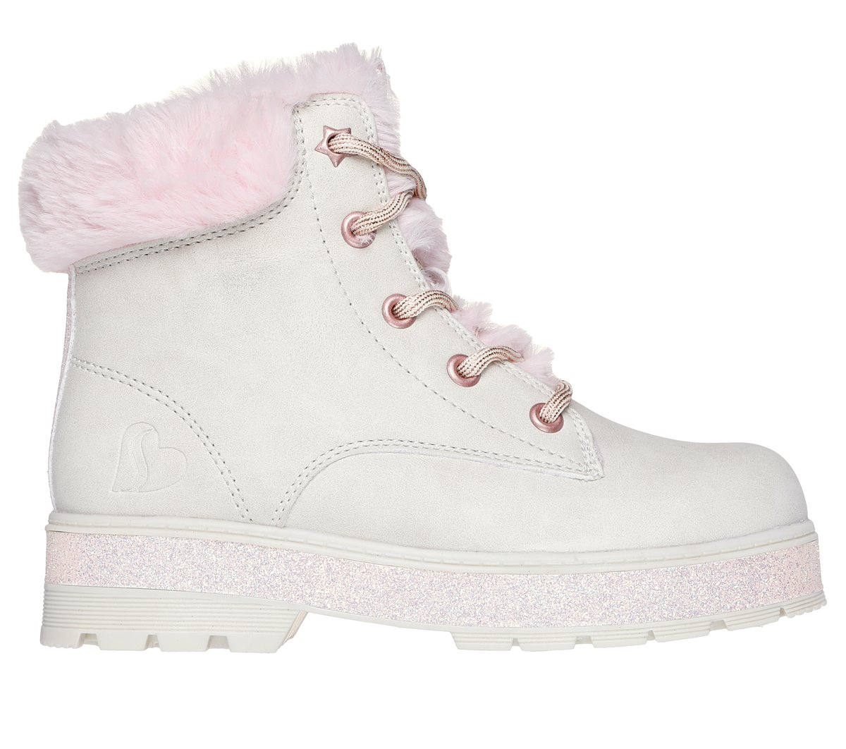 Skechers niña Street Glitz en Natural, talla 32