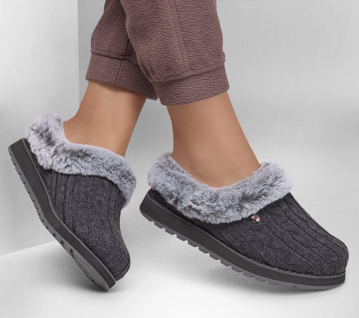 Flashy Moment Skechers Bobs Silver SKECHERS SLIP-INS: ULTRA FLEX