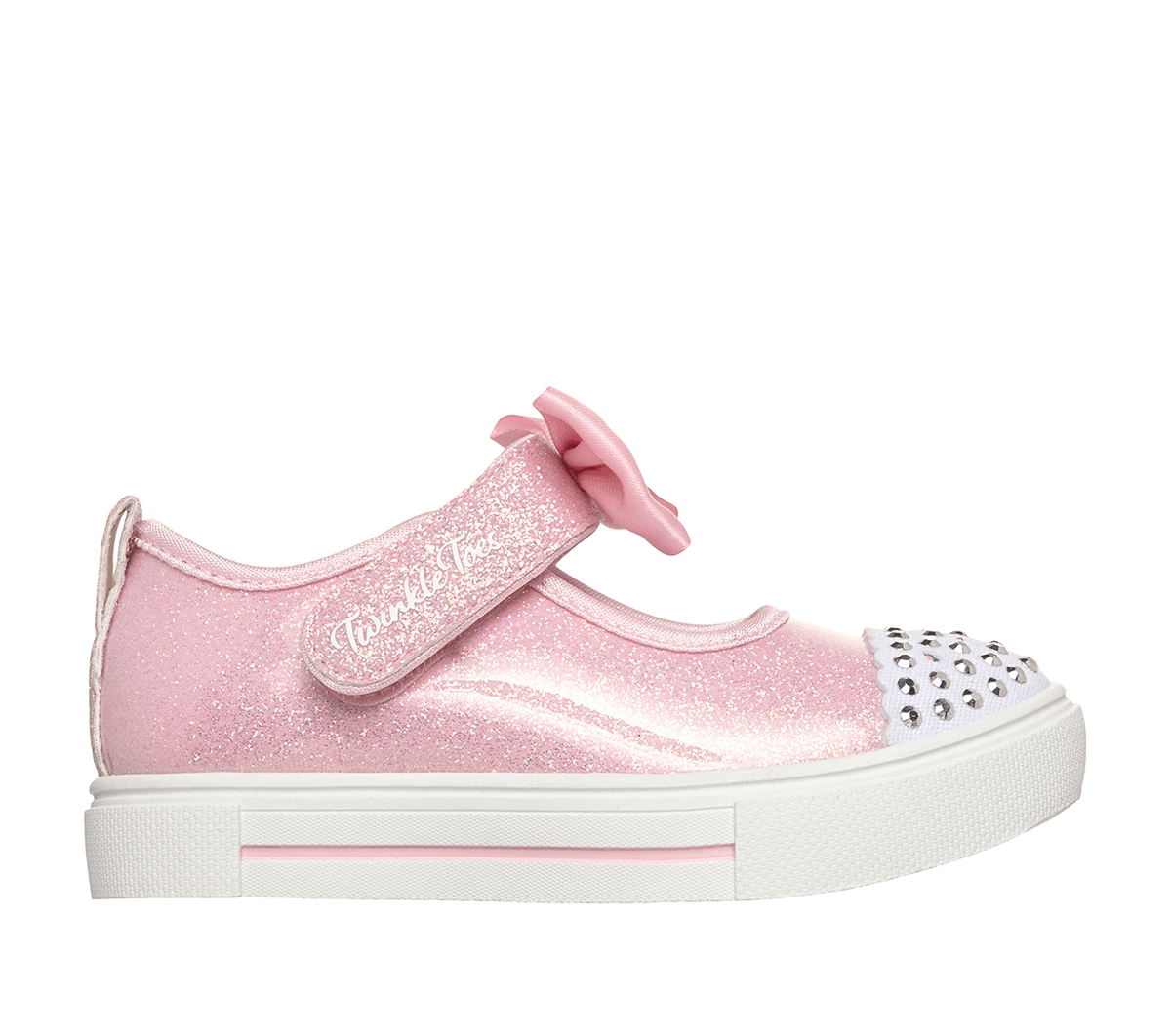 Skechers Twinkle Toes: Twinkle Sparks - Precious Jane en Rosa Claro, talla 26