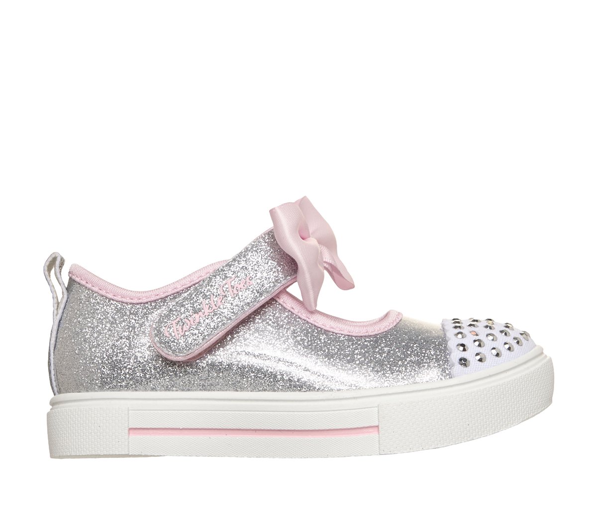 Skechers Twinkle Toes: Twinkle Sparks - Precious Jane en Plata, talla 21