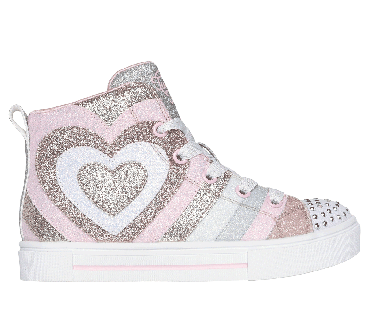 Skechers niña Twinkle Toes: Twinkle Sparks - Heart Pop en Roseoro, talla 29