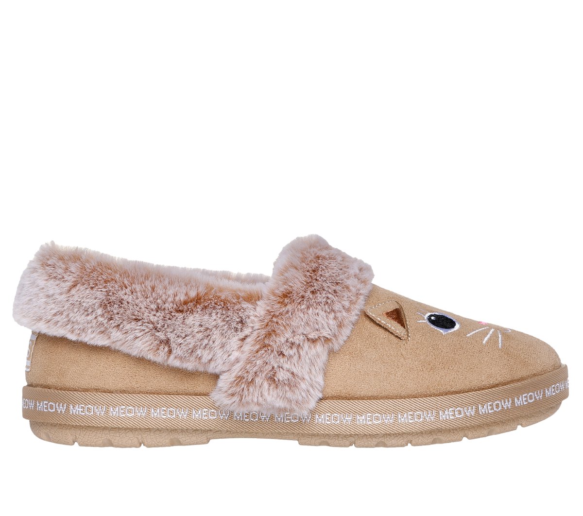 Skechers BOBS Too Cozy - Meow Pajamas en Marrón Bronceado, talla 36