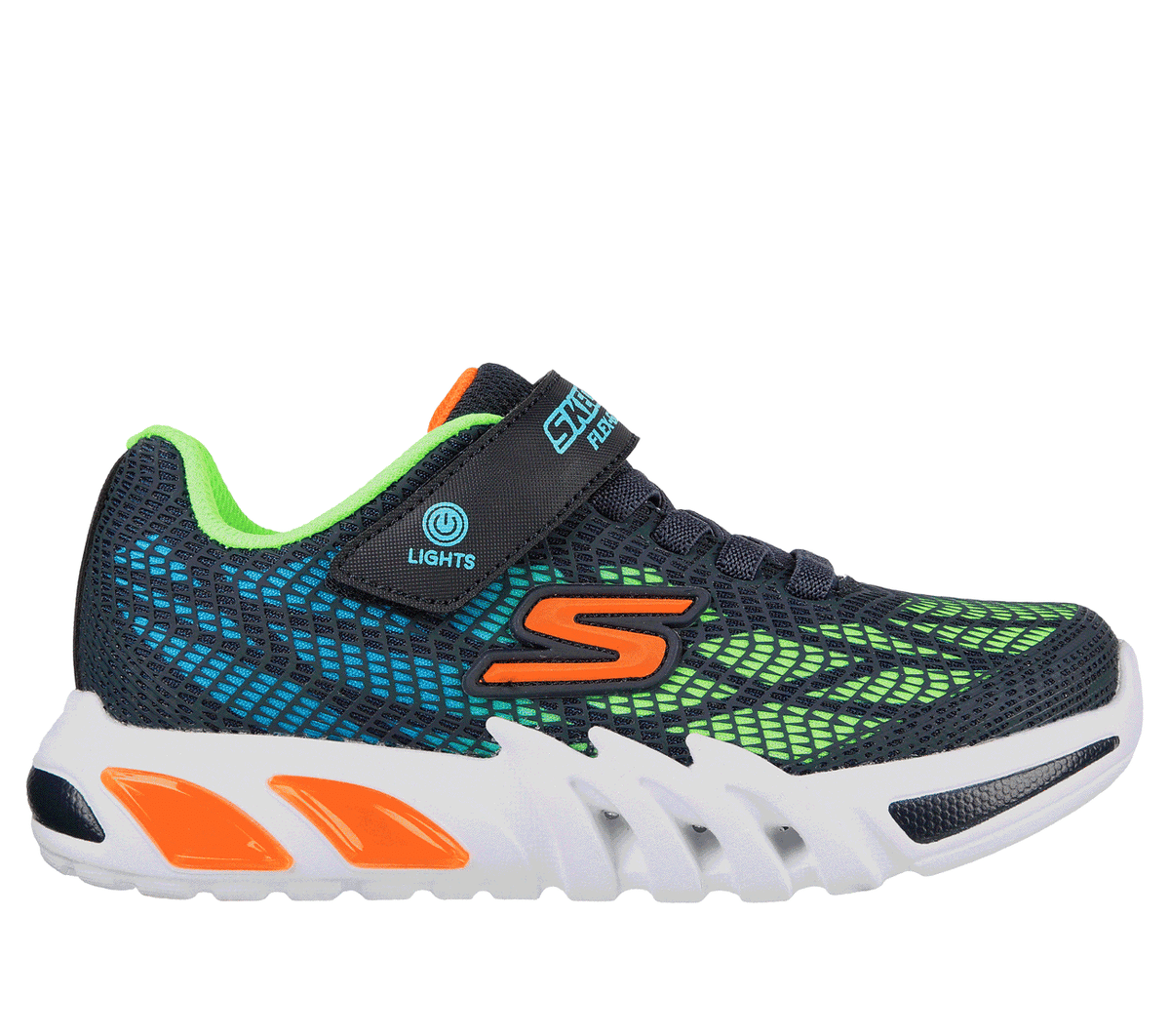 Skechers niño Flex-Glow Elite - Vorlo en Navy, talla 27