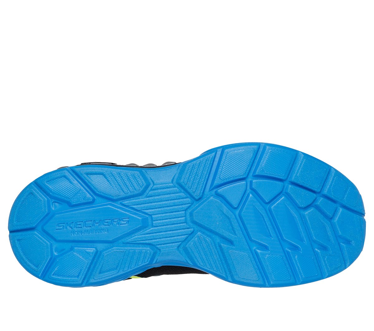 Skechers S-Lights: Light Storm 3.0 Chaussures Moyen Width en Noir/Vert-Lime