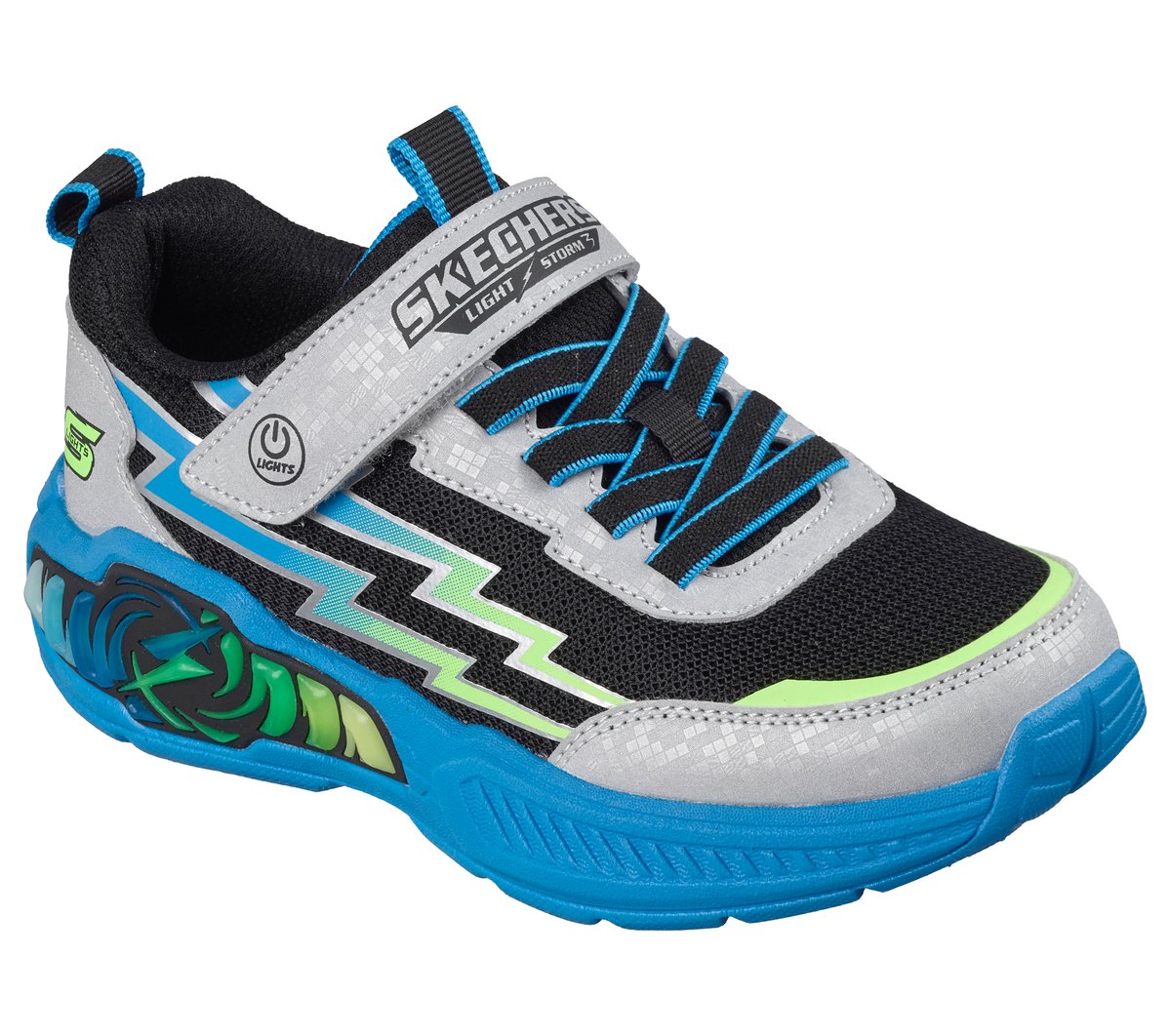 Skechers S-Lights: Light Storm 3.0 - Prism Tech Chaussures Moyen Width en Argent
