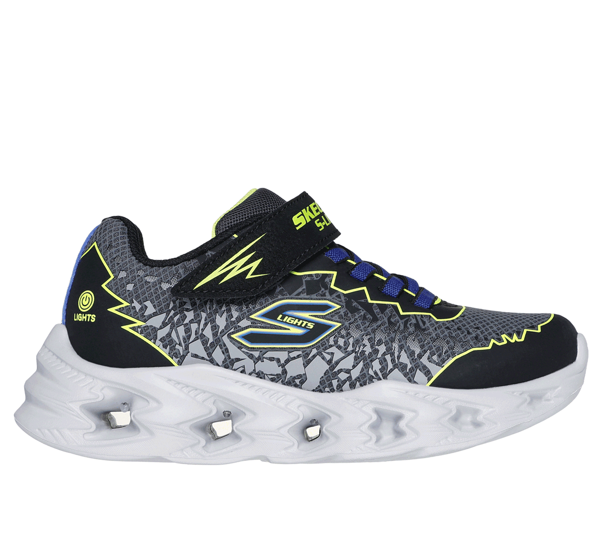 Skechers Jungen S Lights: Vortex 2.0 - Zorento Sneaker In Schwarz/Gelb, GrößE 29