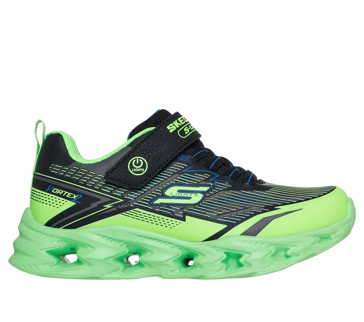 Skechers niño S-Lights: Vortex 2.0 -Veltrox en Lima/Negro, talla 29