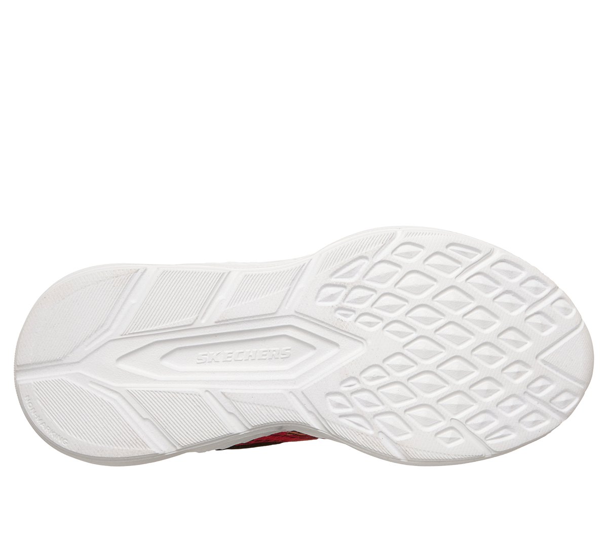 Skechers S-Lights: Meteor-Lights 2.0 Chaussures Moyen Width en Rouge/Noir