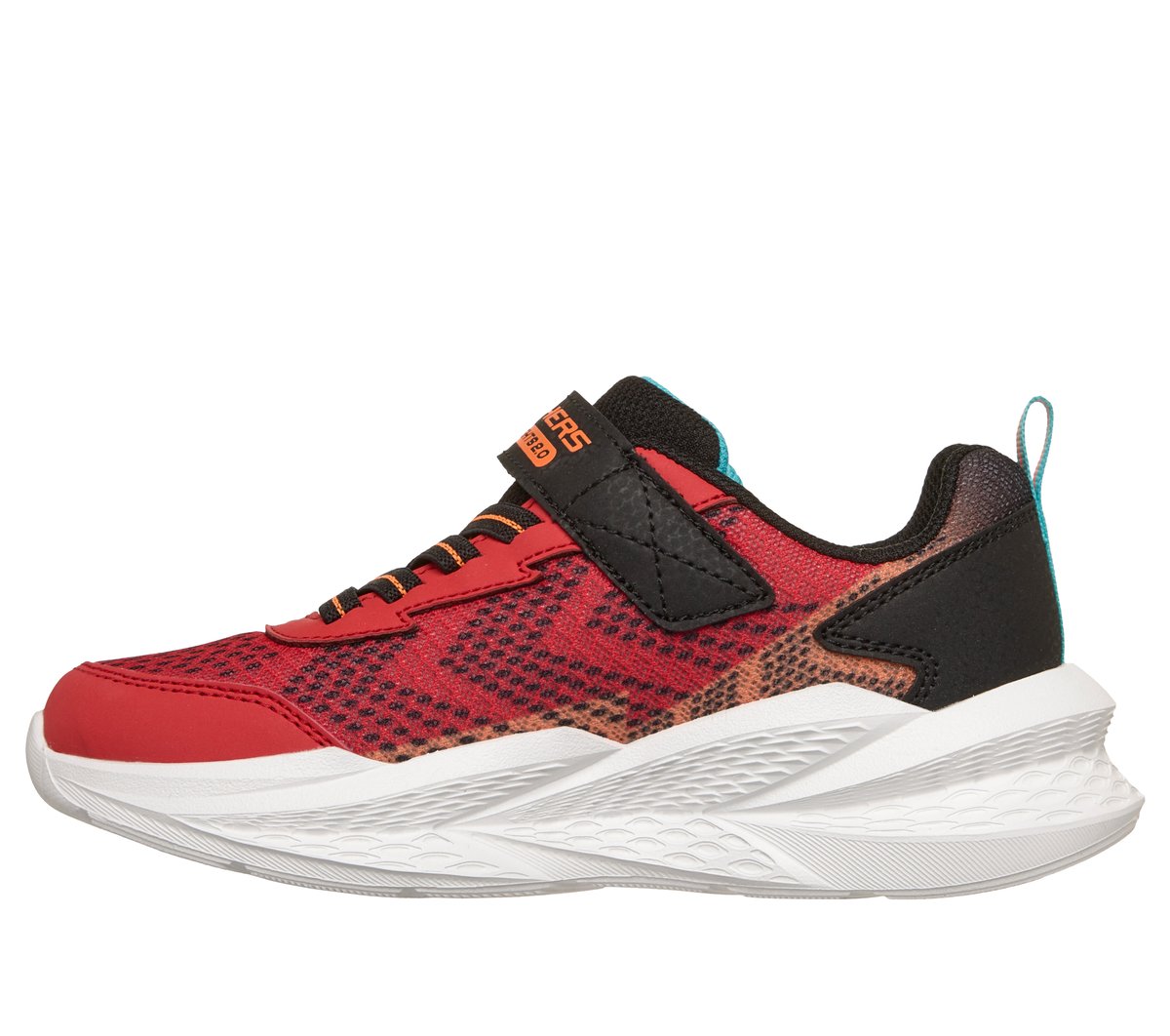 Skechers S-Lights: Meteor-Lights 2.0 Chaussures Moyen Width en Rouge/Noir