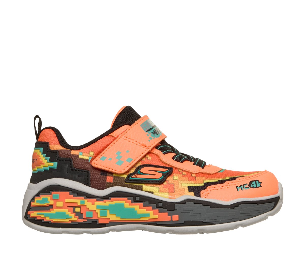 Skechers Mega Scene en Naranja/Negro, talla 25