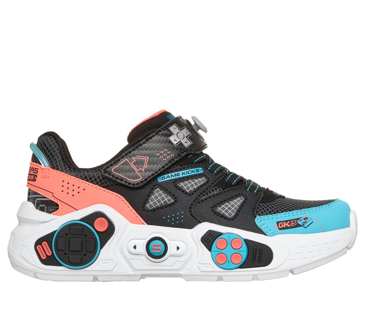 Skechers niño Game Kicks: Gametronix 3.0 en Negro, talla 31
