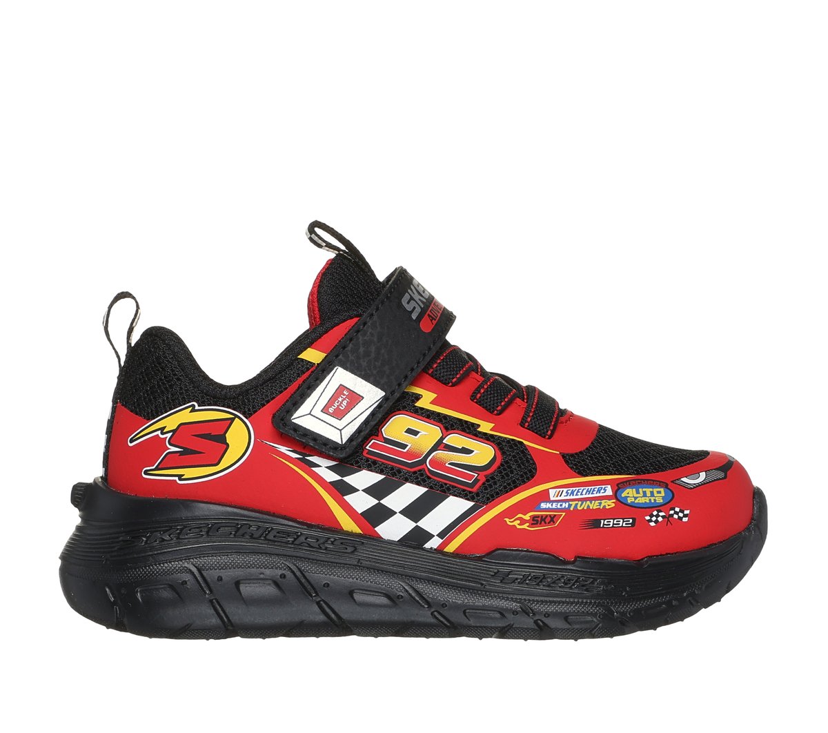 Skechers Skech Tracks Chaussures Moyen Width En Noir/Rouge, Pointure 24-image