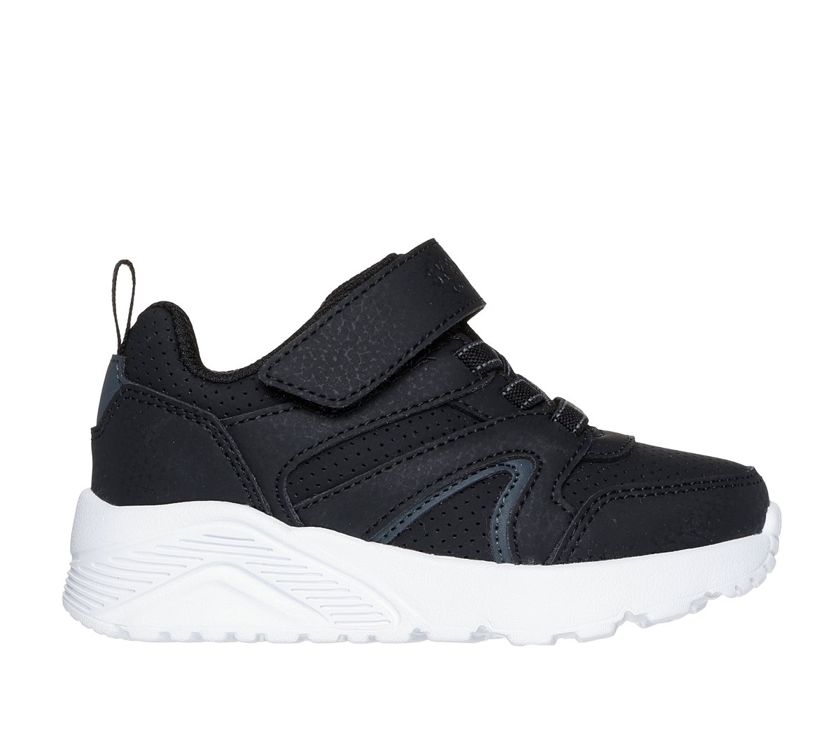Skechers UNO Lite - Echo Surge en Negro/Blanca, talla 21