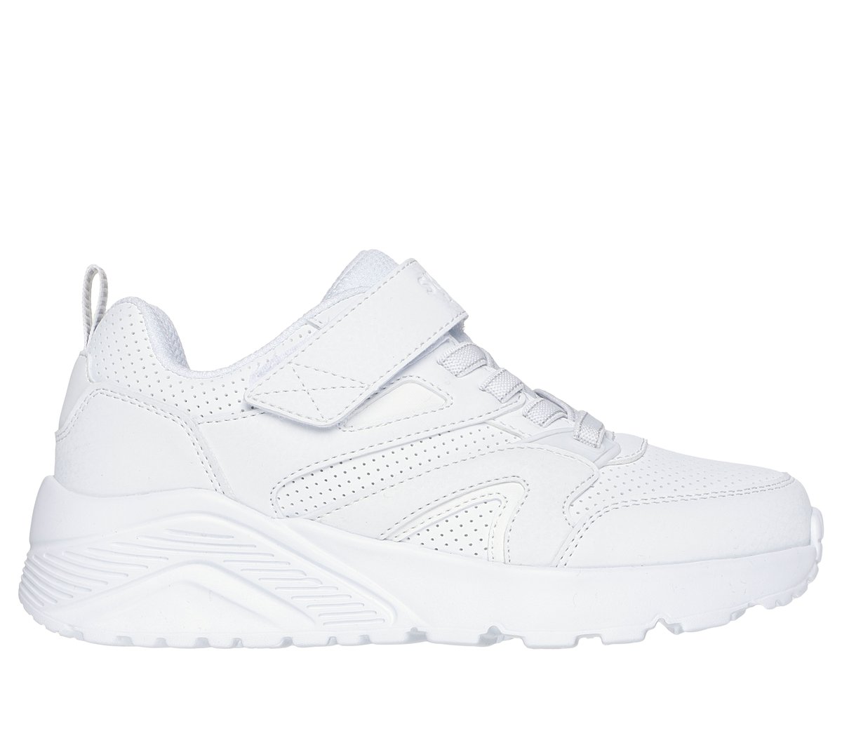 Skechers niño UNO Lite - Echo Surge en Blanca, talla 38