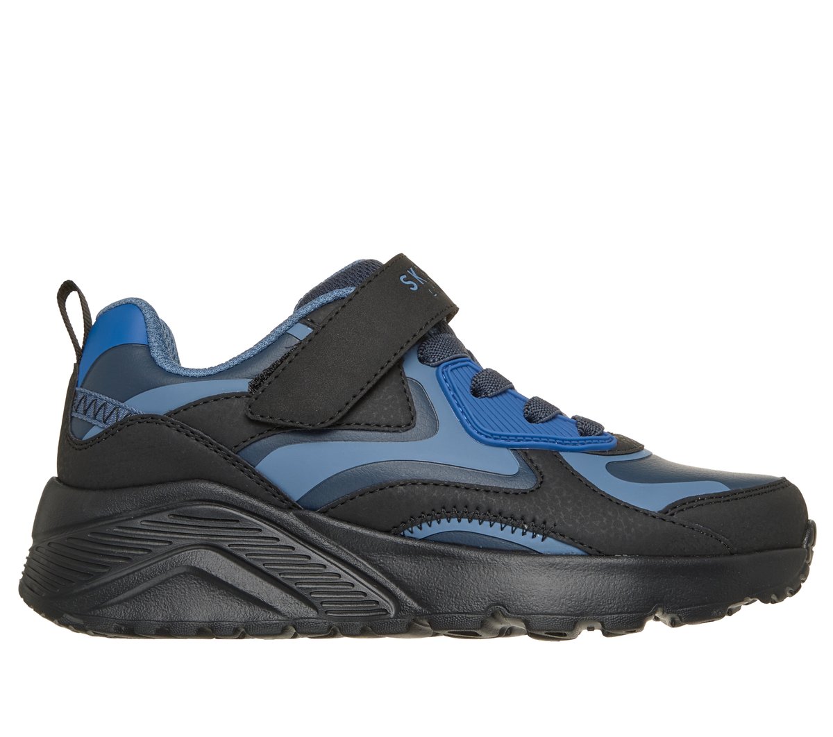 Skechers niño UNO Lite - Chroma Cruiser en Negro/Azul, talla 36