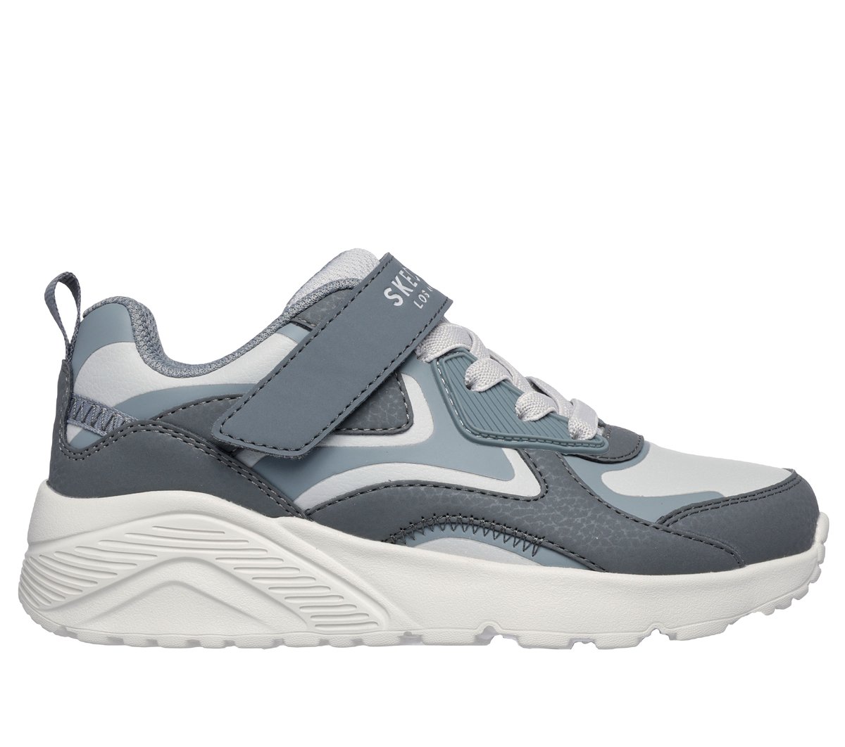 Skechers niño UNO Lite - Chroma Cruiser en Gris Claro, talla 35.5