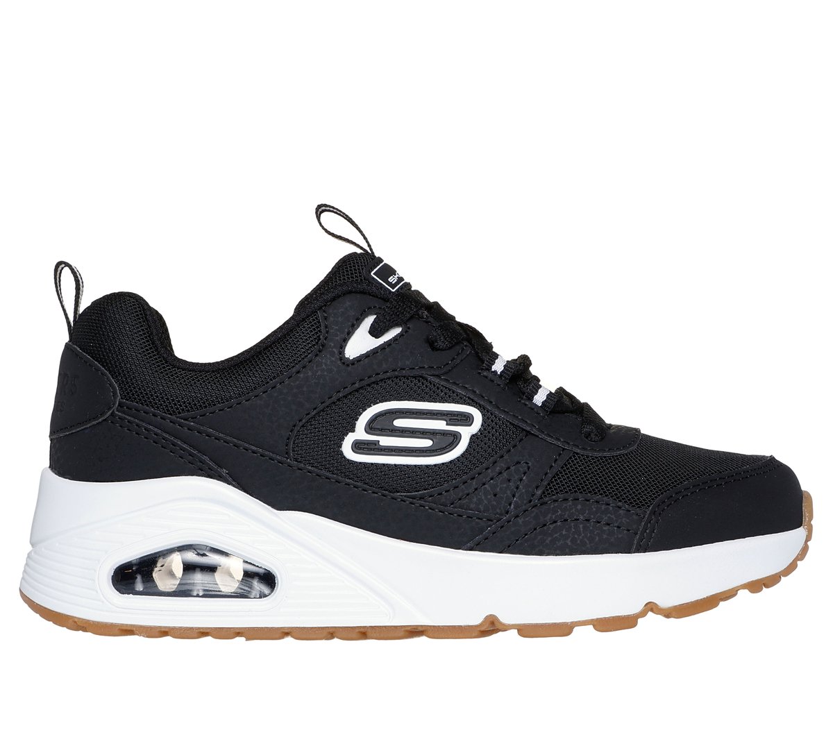 Skechers niño UNO - Retro-Groove en Negro, talla 31