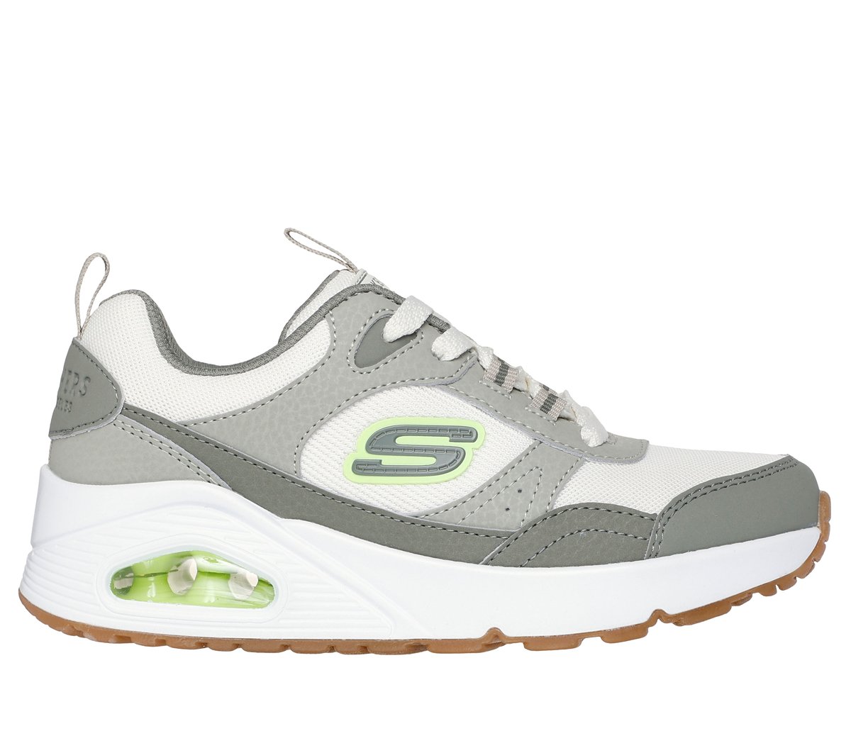 Skechers niño UNO - Retro-Groove en Oliva, talla 34