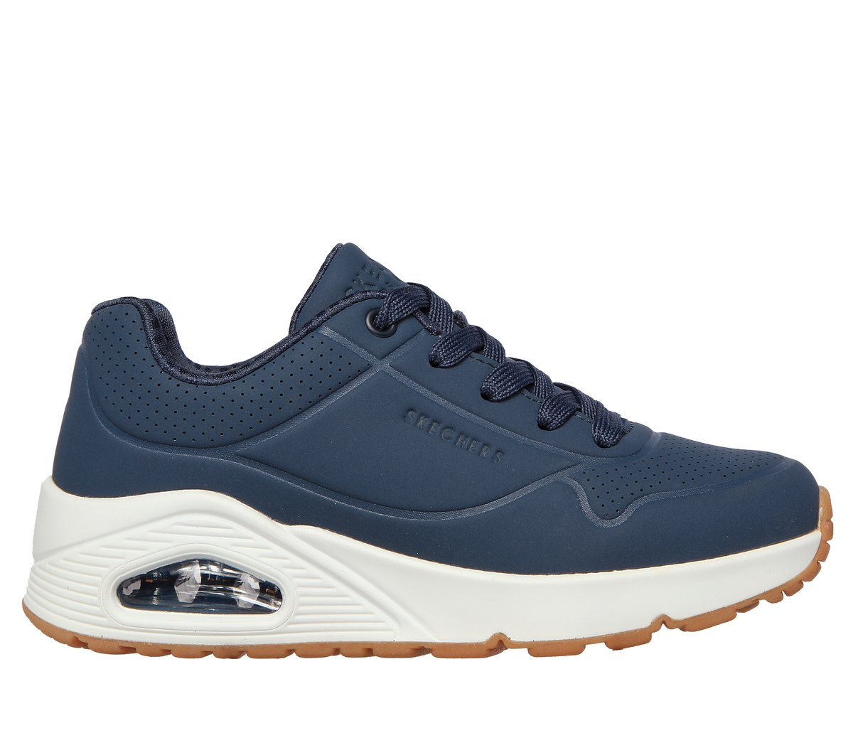 Skechers niño Uno - Stand On Air en Navy, talla 27.5
