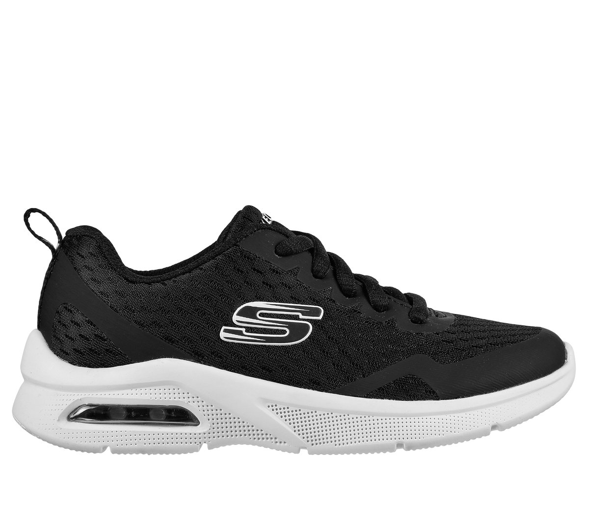 Skechers niño Microspec Max en Negro, talla 39.5