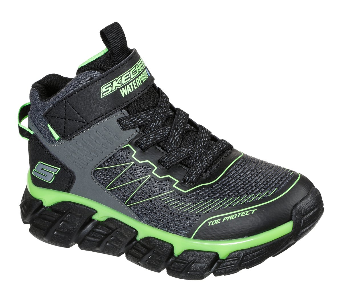 Skechers niño Tech-Grip - High-Surge en Gris/Lima, talla 31