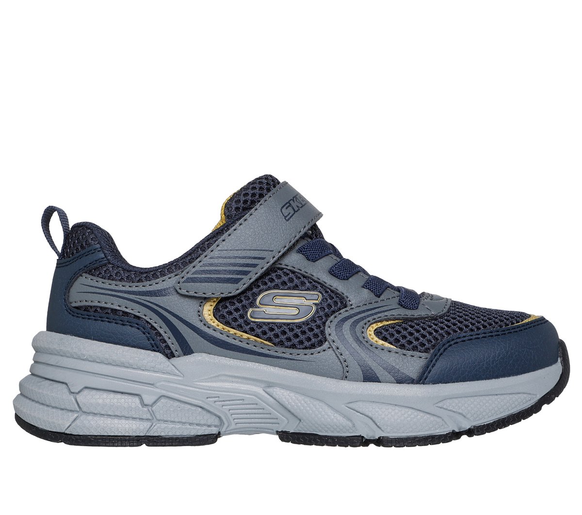 Skechers niño Retro-Graph en Marengo/Navy, talla 27.5
