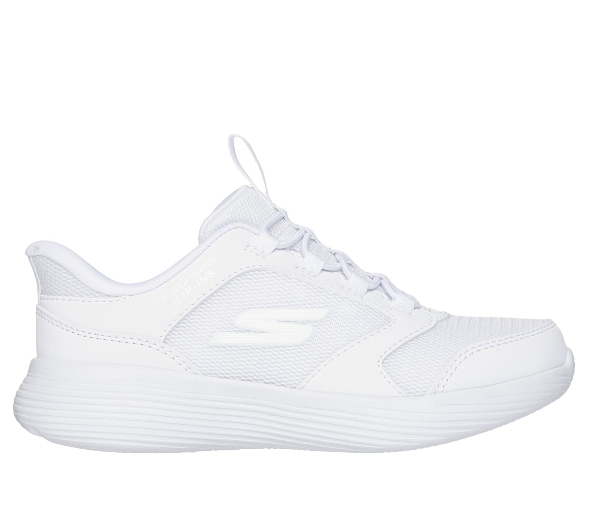 Skechers NiñO Slip-Ins: Go Run 400 V.2 - Turbo-Brisk En Blanca, Talla 32-image