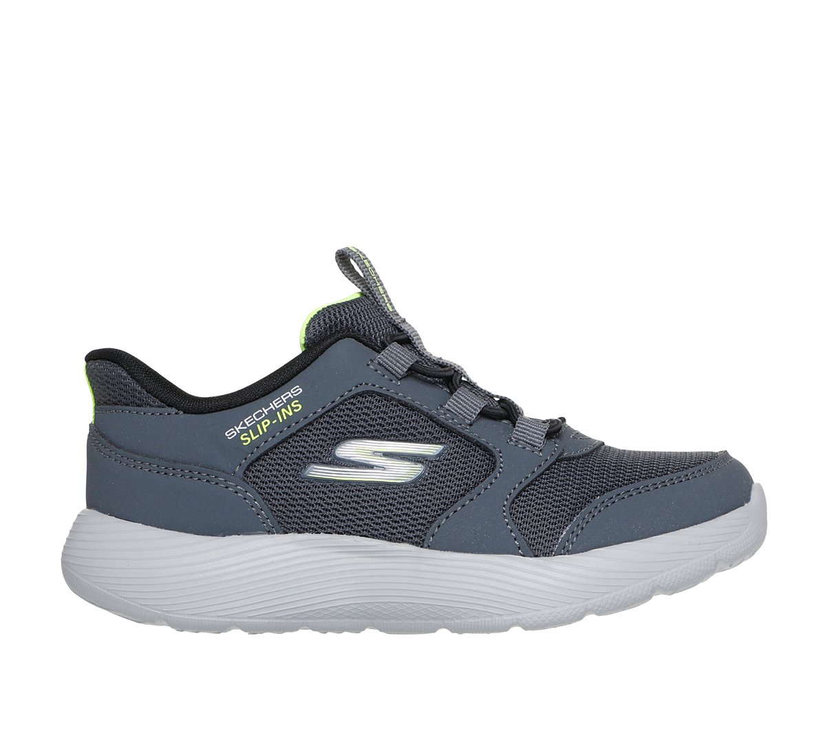 Skechers Slip-ins: Dyna-Lite - Turbo-Brisk Buddies en Marengo/Negro, talla 23